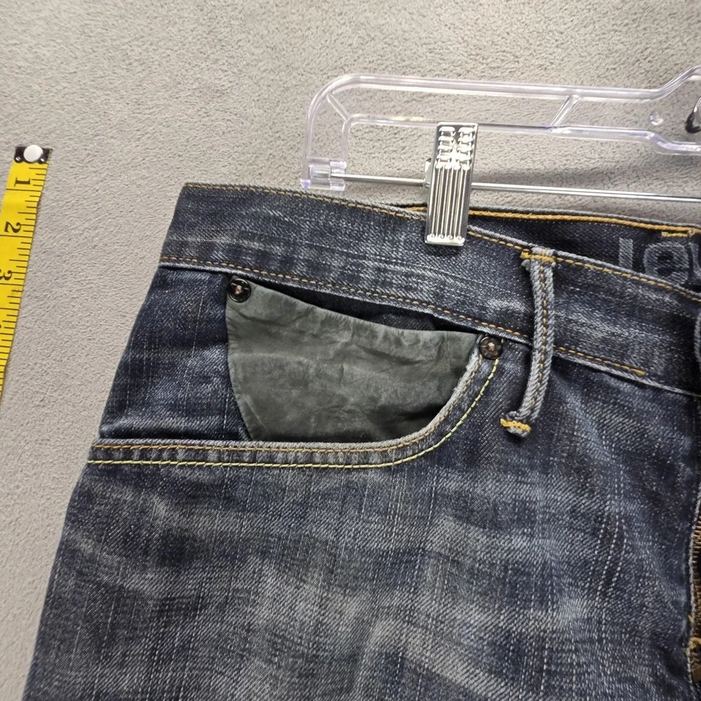 Vintage Levis Engineered Jeans Mens 34x34 Blue Star Buckle Back Honeycomb